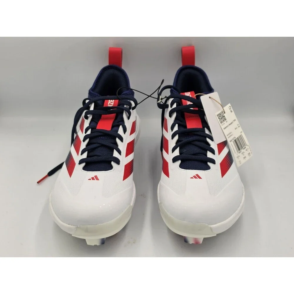 adidas Adizero Impact TPU 2.0 USA Baseball Cleats Red White Blue Men's Size 11